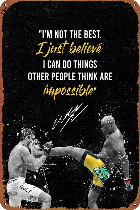 Home Improvement Movie - Anderson Silva Zelfverbeteringsposters, blikken reclameborden, retro