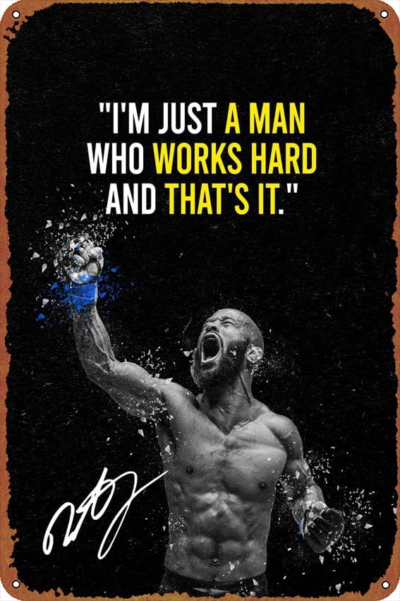 Home Improvement Movie - Demetrious Johnson Zelfverbeteringsposters, blikken reclameborden, retro
